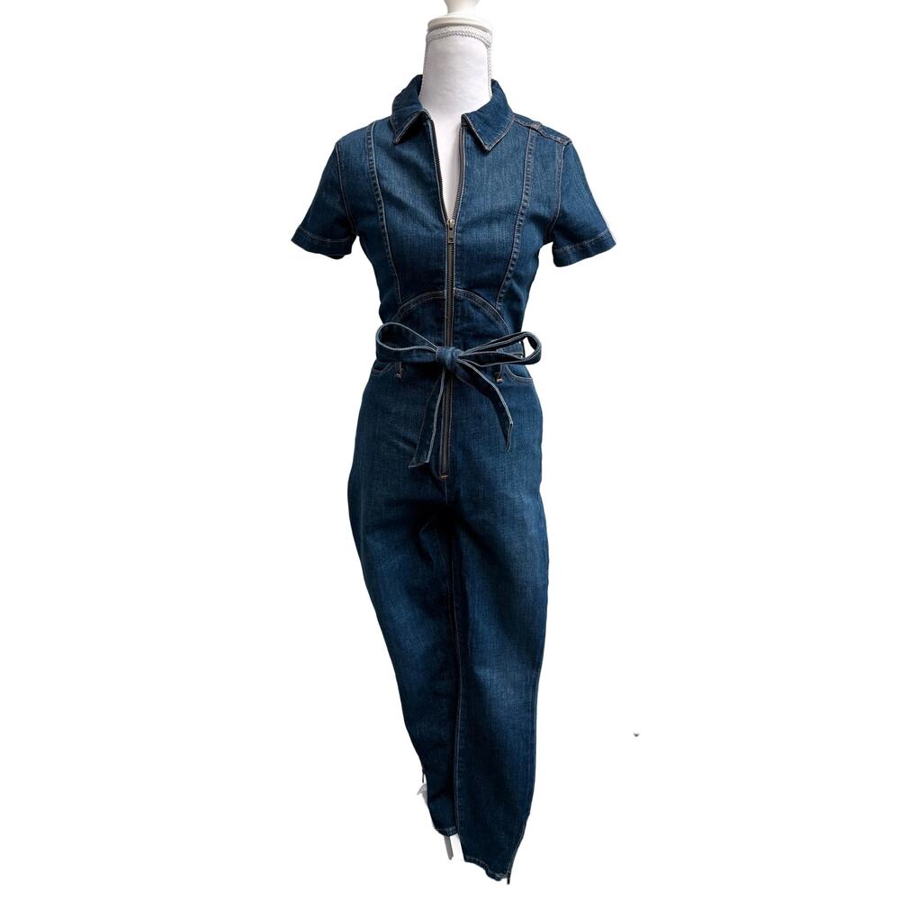 Alice + Olivia denim romper - Picture 2 of 5